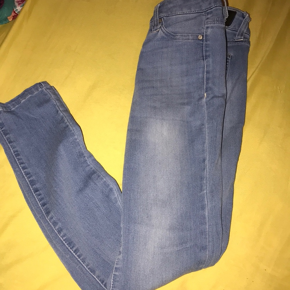 Light colored skinny jeans